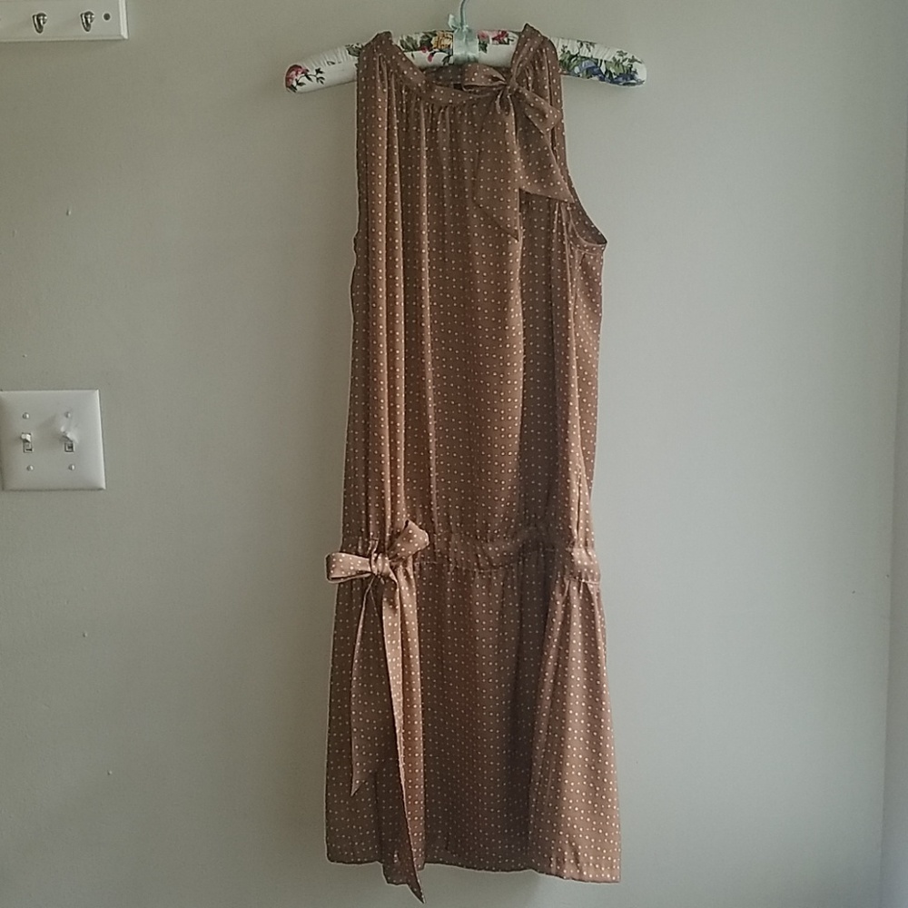 United Colors of Benetton - Brown cinch waist dres